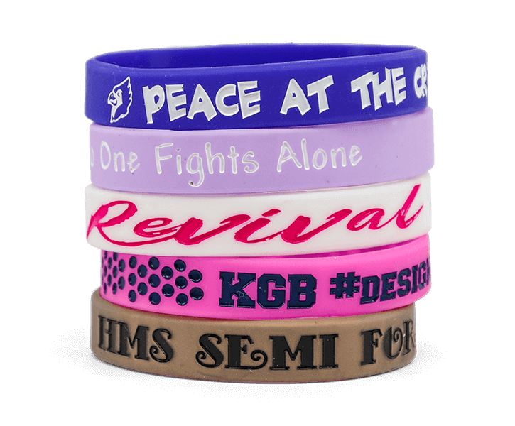 Color Filled Wristbands